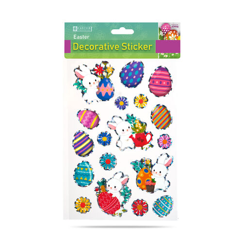 57978 • Veľkonočná dekoratívna nálepka - rôzne druhy - 20,7 x 13,9 cm
