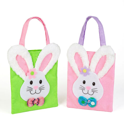 57982 • Veľkonočná filcová taška - zajačik - 24 x 20 cm - 2 farby