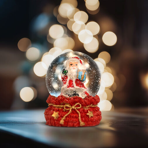 58061E • Vianočná snehová guľa - 4 druhy - 12 ks / displej