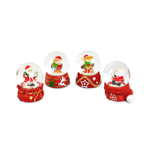 58061E • Vianočná snehová guľa - 4 druhy - 12 ks / displej