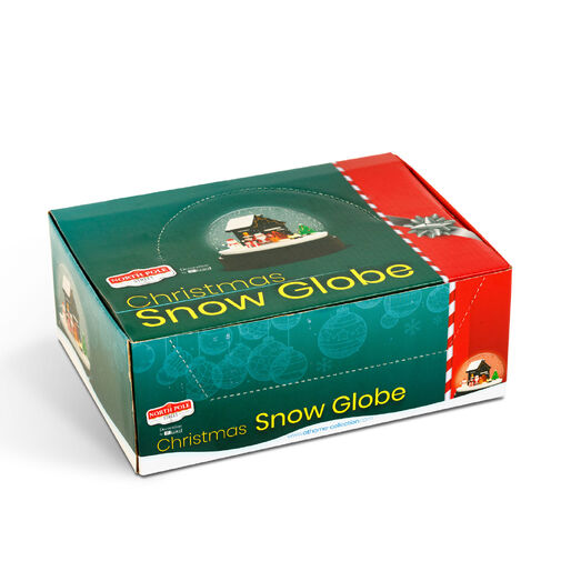 58061E • Vianočná snehová guľa - 4 druhy - 12 ks / displej