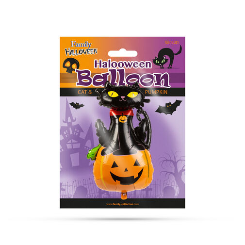 58080D • Halloweensky balón - mačka a tekvica