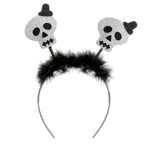 58119L • Halloweenska čelenka - trblietavá lebka