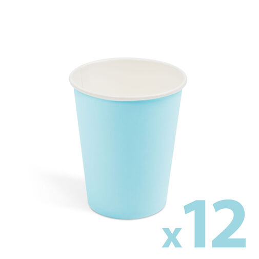 58237B • Papierový pohár - modrý - 2,5 dl - 12 ks / balenie