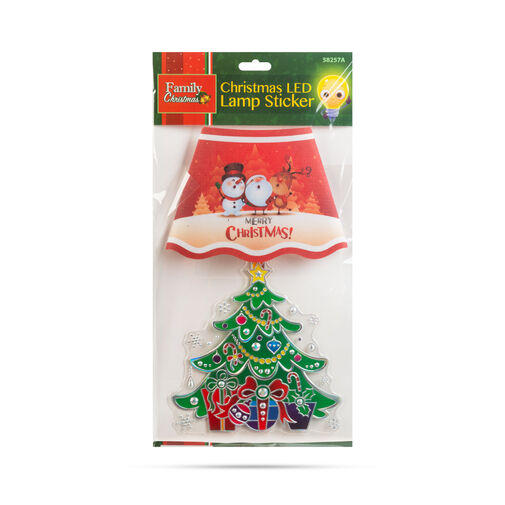 58257A • Vianočná LED nálepka - 17 x 28 cm