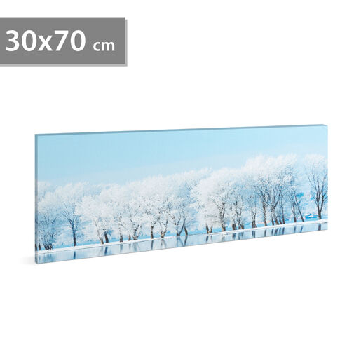 58480A • LED obrázok , zimná krajina -  2 x AA, 70 x 30 cm