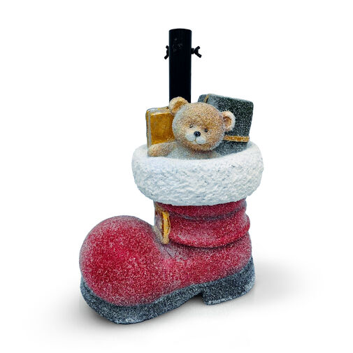 58594 • Stojan na vianočný stromček – čižma – umelý kameň – 35,5 x 22,4 x 45,5 cm