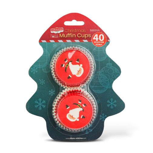 58655A • Vianočné košíčky na muffiny - Mikuláš - 40 ks / balenie