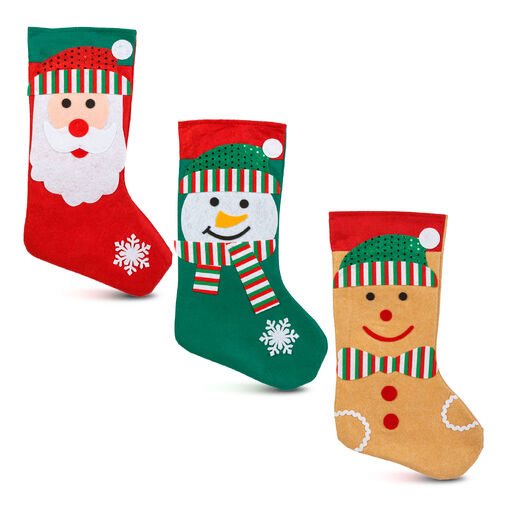 58668B • Vianočná čižma - 42 x 24,5 cm - textil - 3 druhy