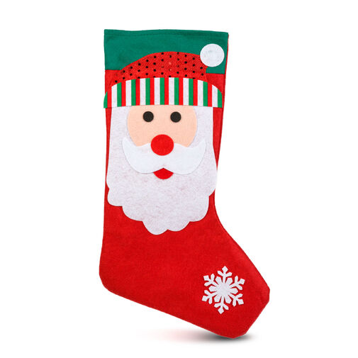 58668B • Vianočná čižma - 42 x 24,5 cm - textil - 3 druhy