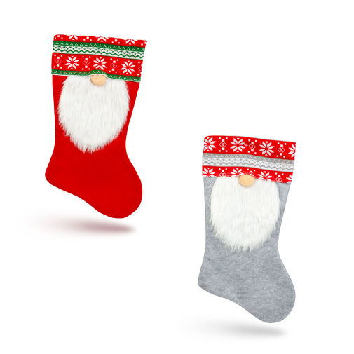 58669A • Vianočná čižma - 45 cm - textil - 2 druhy
