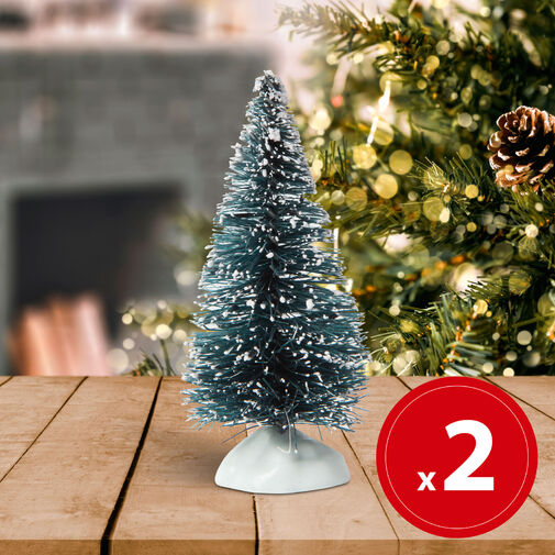 58703 • Mini vianočný strom - zasnežený - 7,6 cm - 2 ks / balenie