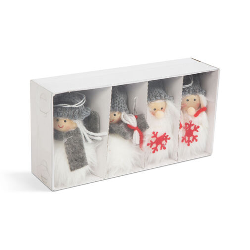 58725 • Ozdoba na vianočný strom - polyestrový snehuliak - 10 cm - 4 ks / balenie