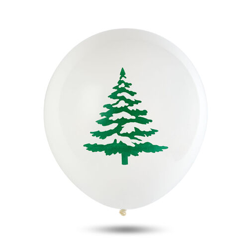 58754B • Sada balónikov - červené, biele, zelené, s vianočnými motívmi - 10 ks / balenie