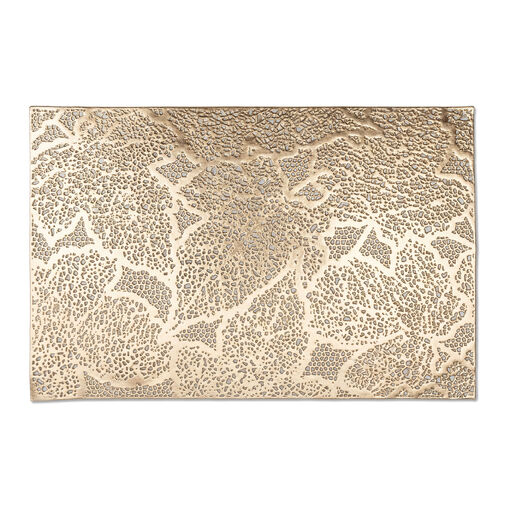 59051A • Prestieranie – vzor listov – PVC – 45 × 30 cm – zlaté