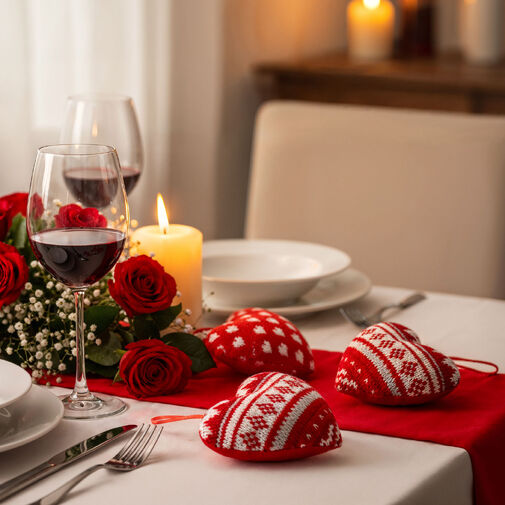 59508 • Mini textilná dekoračná poduška – srdce – s pútkom na zavesenie – 12 x 5 x 11 cm – 5 druhov