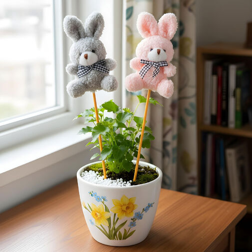 59509 • Zapichovacia dekorácia - zajačik - 50 x 12 cm - 4 druhy