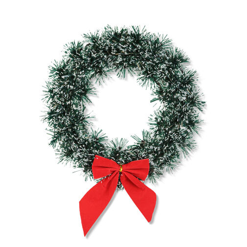59711 • Vianočný dverový veniec – s mašľou – 27 cm