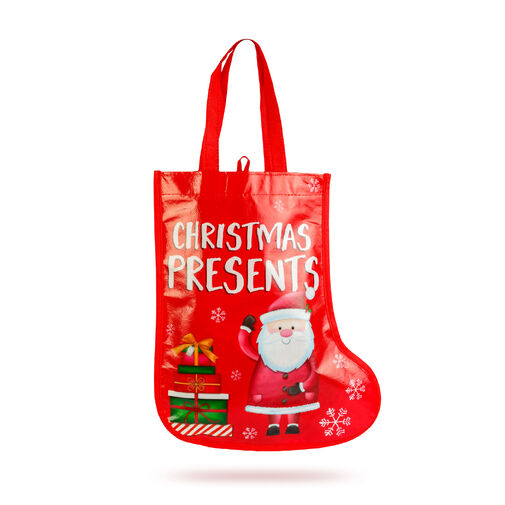 59713A • Vianočná darčeková taška – čižma – 33 cm – červená