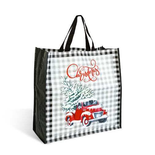 59714B • Vianočná darčeková taška – čierna – 45 x 44 x 19 cm