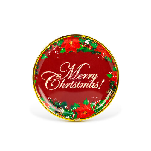 59717A • Vianočný tanier – plastový – „Merry Christmas” – 22 cm