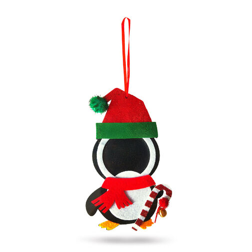 59730 • Vianočná dekorácia - filc - so zvončekom - na zavesenie - 13 x 17 cm - 3 druhy