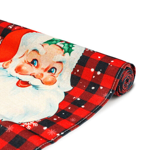 59732A • Vianočná dekorácia - stolový behúň - Santa - 183 x 33 cm