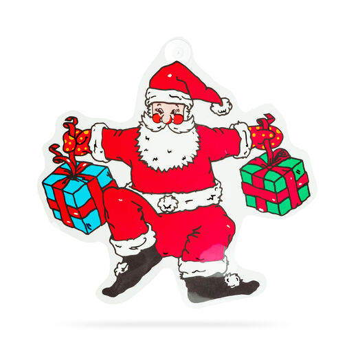 59736A • Vianočná okenná dekorácia - Mikuláš - s prísavkou - 30 x 29 cm