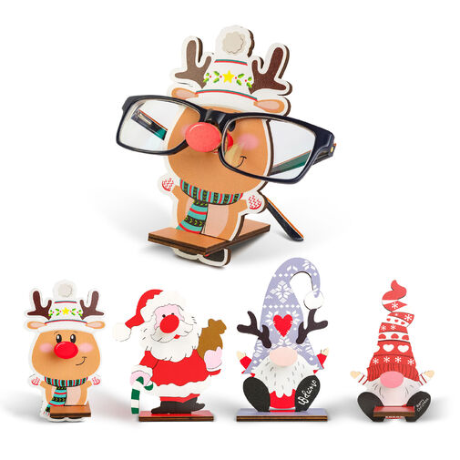 59738 • Vianočná dekorácia - stolný držiak na okuliare - 14 x 10 cm - 4 druhy