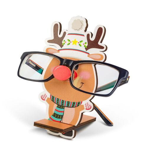 59738 • Vianočná dekorácia - stolný držiak na okuliare - 14 x 10 cm - 4 druhy