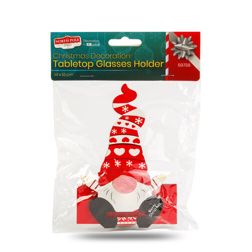 59738 • Vianočná dekorácia - stolný držiak na okuliare - 14 x 10 cm - 4 druhy