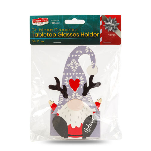 59738 • Vianočná dekorácia - stolný držiak na okuliare - 14 x 10 cm - 4 druhy