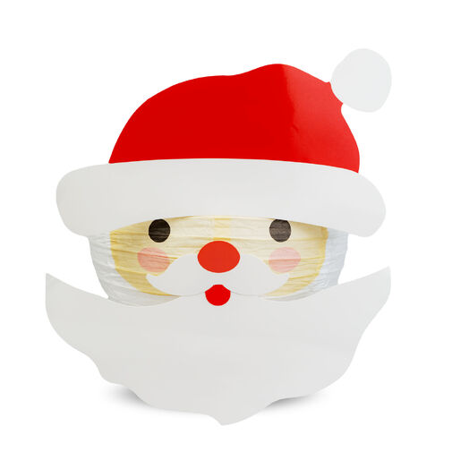 59739A • Vianočný lampión - Mikuláš - papier - 30 cm