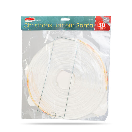59739A • Vianočný lampión - Mikuláš - papier - 30 cm