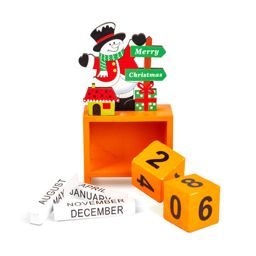 59740 • Vianočný kalendár - MDF - 13,5 x 7 x 3,5 cm - 3 druhy