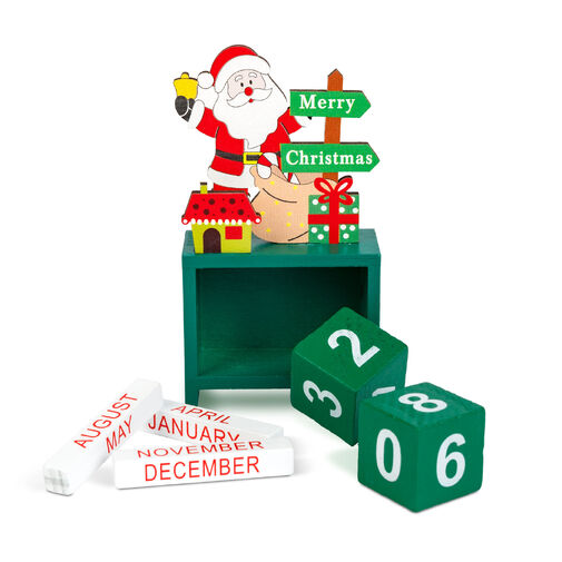 59740 • Vianočný kalendár - MDF - 13,5 x 7 x 3,5 cm - 3 druhy