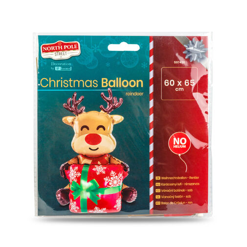 59743B • Vianočný balón - sob - 60 x 65 cm