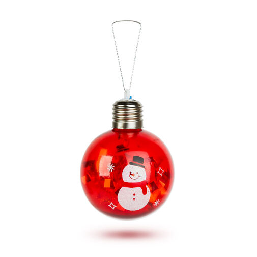 59747A • Vianočná LED guľa - RGB LED - priehľadná - plast - 8 cm - 3 x LR44