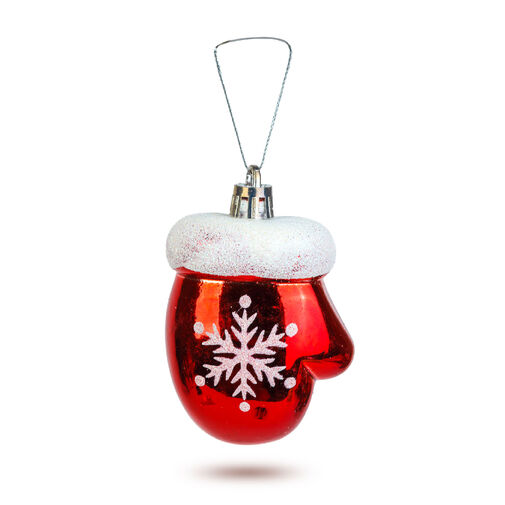 59755 • Vianočná dekorácia - zimná rukavica - 7,2 x 5 cm - 2 ks / balenie