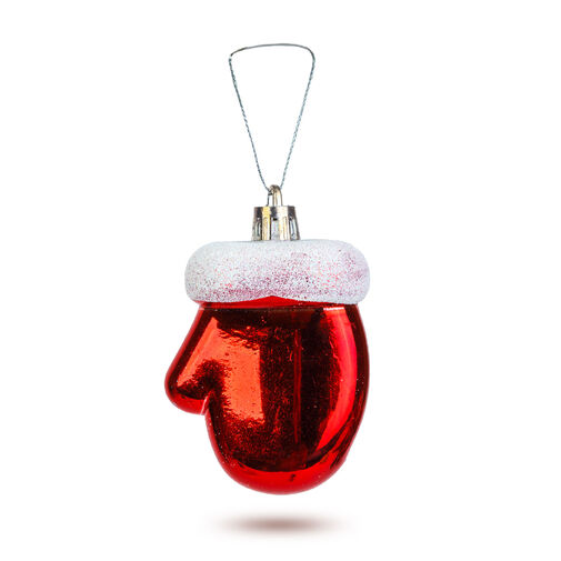 59755 • Vianočná dekorácia - zimná rukavica - 7,2 x 5 cm - 2 ks / balenie