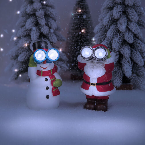 59763 • Solárna vianočná dekorácia – studená biela – 3 druhy – 8 x 7,5 x 14 cm