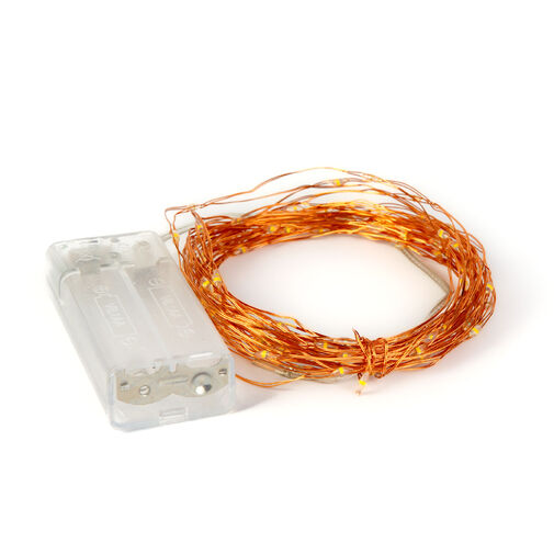 59765 • Svetelná reťaz – teplá biela – 100 x microLED – 10 m – 2 x AA