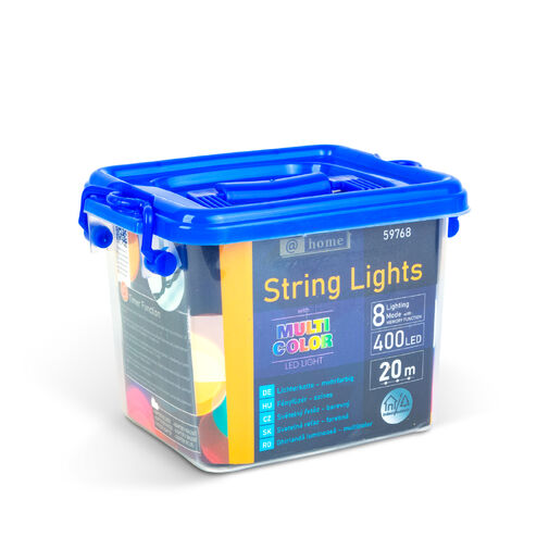 59768 • Svetelná reťaz – 20 m – farebná - 400 LED – 220–240 V – 6 W – zelený kábel