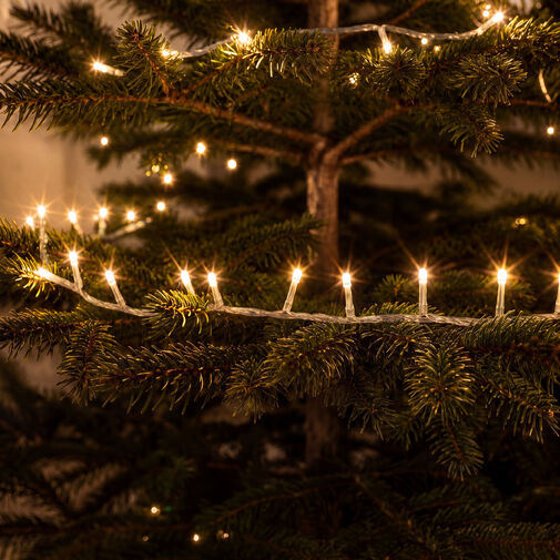 59769WT • Svetelná reťaz – 30 m – teplá biela – 600 LED – 220–240 V – 6 W – priehľadný kábel