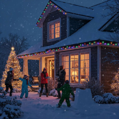 59771 • Svetelná reťaz - 50 m - farebná - 1000 LED - 220-240V - 9W - zelený kábel