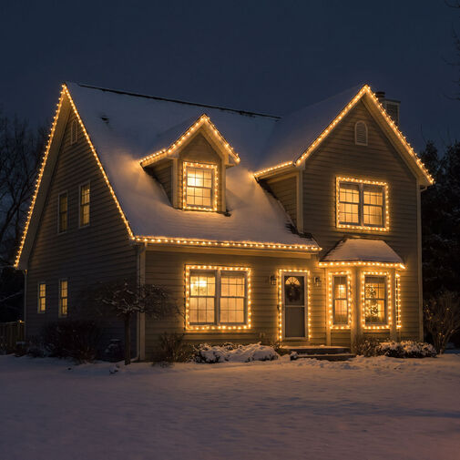 59771W • Svetelná reťaz – 50 m – teplá biela – 1000 LED – 220–240 V – 9 W – priehľadný kábel