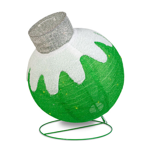 59772B • Svetelná dekorácia – guľová ozdoba – 60 LED – 60 x 83 cm – zelená – 100–200 V AC