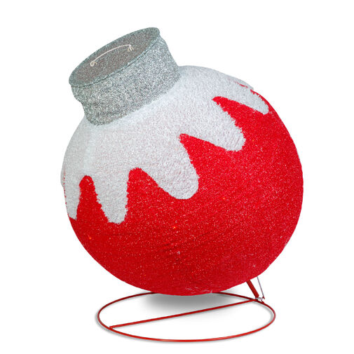 59772C •  Svetelná dekorácia – guľová ozdoba – 60 LED – 60 x 83 cm – červená – 100–200 V AC