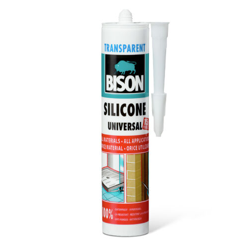 B03391 • Bison univerzálny silikón, transparentný, 280 ml