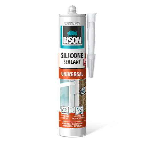 B03395 • Bison Univerzálny silikón, biely, 280 ml